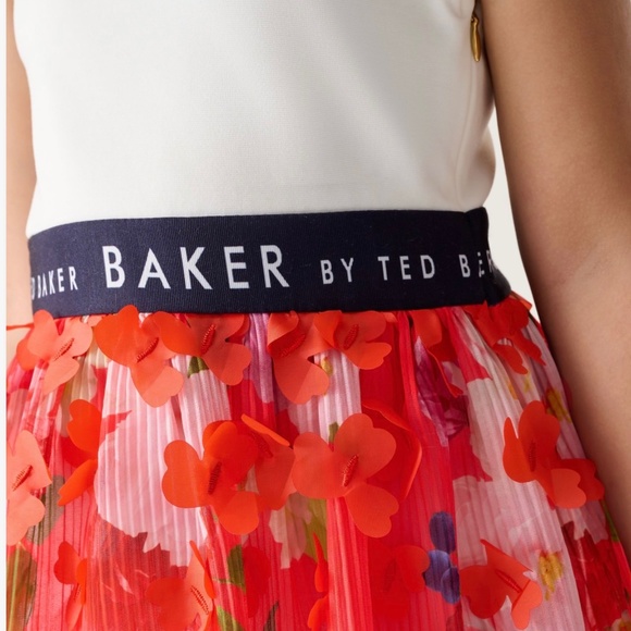 Baker by Ted Baker - 3D Floral Fit & Flare Dress Sz. 12 yrs - Picture 10 of 10